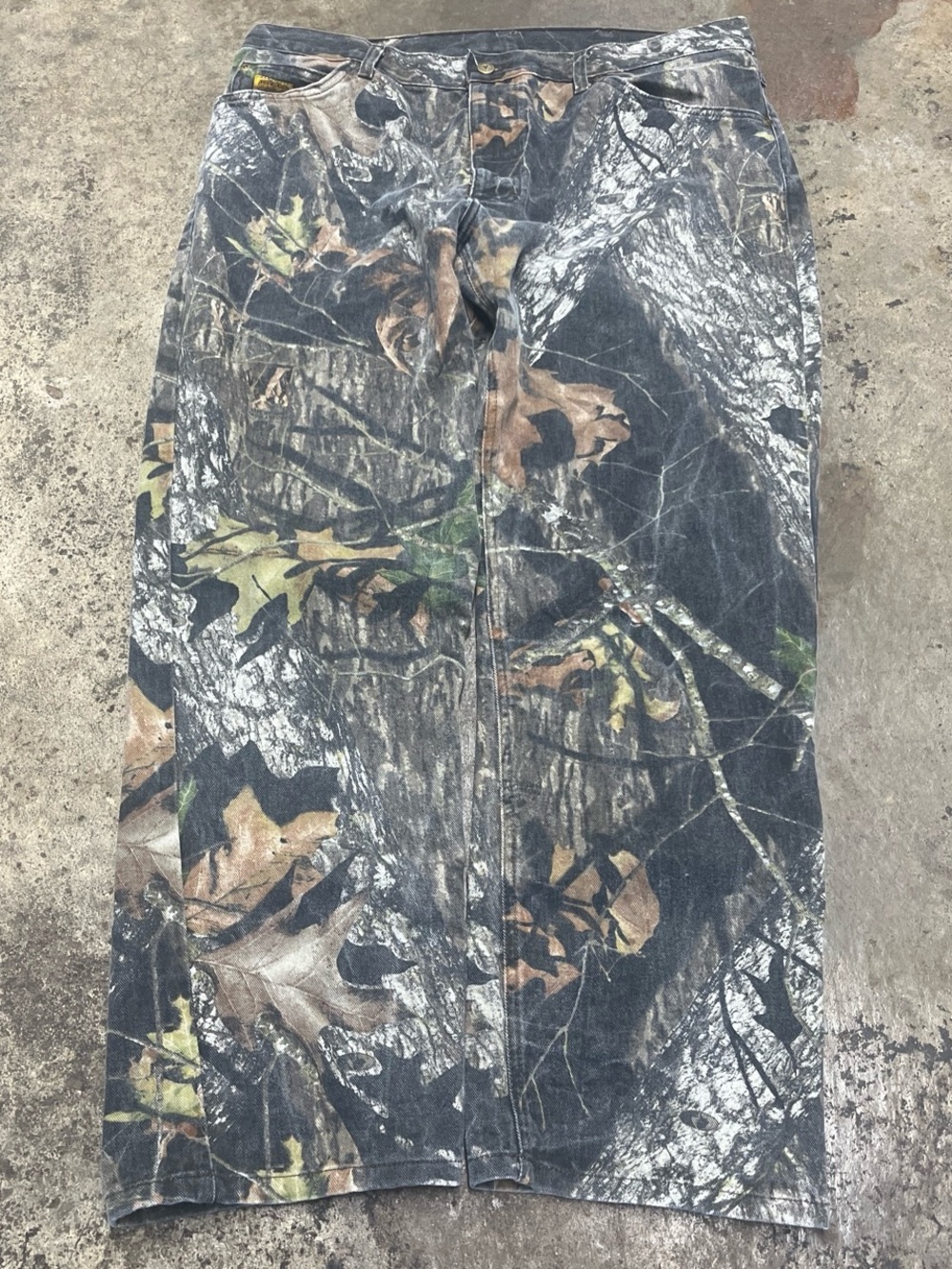 Diamond Cut Camo Pants Men’s 38 x 32 Loose Fit Green Heavyweight Outdoors Skater